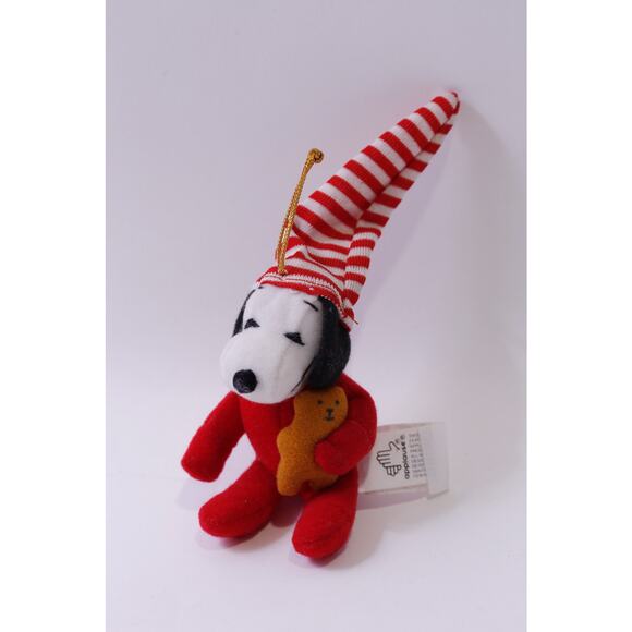Peanuts, Snoopy, Soft Ornament, Red, Christmas, Vintage, Decor, ~ 251013-WH 1371 - Picture 1 of 3